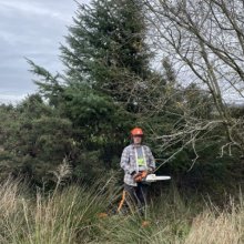 L6 pupil gains qualifications in shearing, driving and tree felling L6 pupil gains qualifications in shearing, driving and tree felling