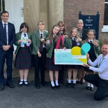 Severn Hospice presented with £300 cheque raised by pupils Severn Hospice presented with £300 cheque raised by pupils