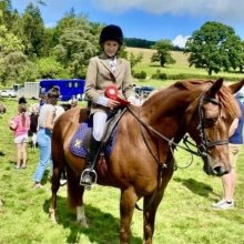 Ruby wins novice rider class at Llanfyllin Show Ruby wins novice rider class at Llanfyllin Show