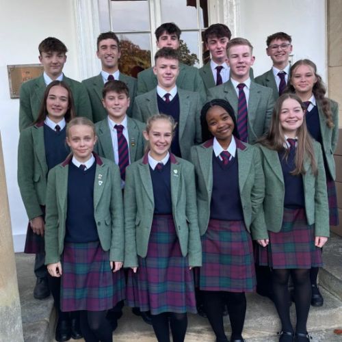 Oswestry raises the South African flag for our student exchange 2024