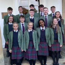 Oswestry raises the South African flag for our student exchange 2024