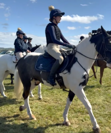 Equestrian Team Lead Out at Eyton Races 