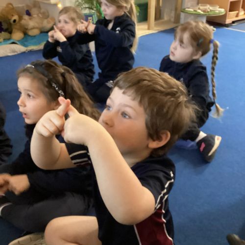 Reception Learn to Sign During British Sign Language Week