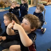 Reception Learn to Sign During British Sign Language Week