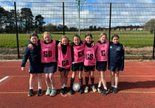 U11 Netball Girls Joint Winners of District Tournament 
